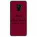 TPU0A8PLUS18CHIANTEBORDEAU - Coque souple pour Samsung Galaxy A8-Plus 2018 avec impression Motifs Avant, j'étais chiante bordeau