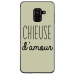 TPU0A8PLUS18CHIEUSEVERT - Coque souple pour Samsung Galaxy A8-Plus 2018 avec impression Motifs Chieuse d'Amour vert