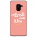 TPU0A8PLUS18DIEUROSE - Coque souple pour Samsung Galaxy A8-Plus 2018 avec impression Motifs Appelle moi Dieu rose