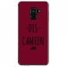 TPU0A8PLUS18DISCAMIONBORDEAU - Coque souple pour Samsung Galaxy A8-Plus 2018 avec impression Motifs Dis Camion bordeau