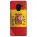 TPU0A8PLUS18DRAPESPAGNE - Coque souple pour Samsung Galaxy A8-Plus 2018 avec impression Motifs drapeau de l'Espagne