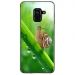 TPU0A8PLUS18ESCARGOT - Coque souple pour Samsung Galaxy A8-Plus 2018 avec impression Motifs escargot sur une tige