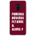 TPU0A8PLUS18FUMEUSEBORDEAU - Coque souple pour Samsung Galaxy A8-Plus 2018 avec impression Motifs fumeuse et alors bordeau