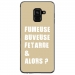 TPU0A8PLUS18FUMEUSETAUPE - Coque souple pour Samsung Galaxy A8-Plus 2018 avec impression Motifs fumeuse et alors taupe