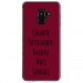 TPU0A8PLUS18GENIALEBORDEAU - Coque souple pour Samsung Galaxy A8-Plus 2018 avec impression Motifs Chiante mais Géniale bordeau