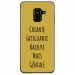 TPU0A8PLUS18GENIALEOR - Coque souple pour Samsung Galaxy A8-Plus 2018 avec impression Motifs Chiante mais Géniale or