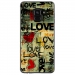 TPU0A8PLUS18LOVEVINTAGE - Coque souple pour Samsung Galaxy A8-Plus 2018 avec impression Motifs Love Vintage