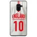 TPU0A8PLUS18MAILLOTANGLETERR - Coque souple pour Samsung Galaxy A8-Plus 2018 avec impression Motifs Maillot de Football Angleterre