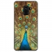 TPU0A8PLUS18PAON - Coque souple pour Samsung Galaxy A8-Plus 2018 avec impression Motifs paon qui fait la roue