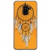 TPU0A8PLUS18REVEORANGE - Coque souple pour Samsung Galaxy A8-Plus 2018 avec impression Motifs attrape rêve sur fond orange