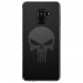 TPU0A8PLUS18SKULLCARBONE - Coque souple pour Samsung Galaxy A8-Plus 2018 avec impression Motifs tête de mort sur fond carbone