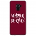 TPU0A8PLUS18VENDREVEBORDEAU - Coque souple pour Samsung Galaxy A8-Plus 2018 avec impression Motifs vendeur de rêves bordeau