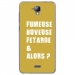 TPU0ALTICES40FUMEUSEOR - Coque souple pour Altice S40 avec impression Motifs fumeuse et alors or