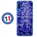 TPU0GALA70ARABESQUEBLEU - Coque souple pour Samsung Galaxy A70 avec impression Motifs arabesque bleu