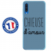 TPU0GALA70CHIEUSEBLEU - Coque souple pour Samsung Galaxy A70 avec impression Motifs Chieuse d'Amour bleu
