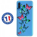 TPU0GALA70PAPILLONS - Coque souple pour Samsung Galaxy A70 avec impression Motifs papillons colorés