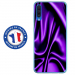 TPU0GALA70SOIEMAUVE - Coque souple pour Samsung Galaxy A70 avec impression Motifs soie drapée mauve