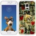 TPU0GALS5LOVEVINTAGE - Coque Souple en gel transparente pour Galaxy S5 avec impression Motifs Love Vintage