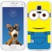TPU0GALS5MINYEUXSOURIRE - Coque Souple en gel transparente pour Galaxy S5 avec impression Motifs mignon personnage