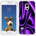 TPU0GALS5SOIEMAUVE - Coque Souple en gel transparente pour Galaxy S5 avec impression Motifs soie drapée mauve