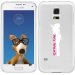 TPU0GALS5SOSEXYBLANCHE - Coque Souple en gel transparente pour Galaxy S5 avec impression Motifs So Sexy blanche