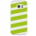 TPU0GALS7BANDESVERTES - Coque souple pour Samsung Galaxy S7 SM-G930 avec impression Motifs bandes vertes
