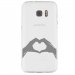 TPU0GALS7MAINCOEUR - Coque souple pour Samsung Galaxy S7 SM-G930 avec impression Motifs mains en forme de coeur