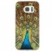 TPU0GALS7PAON - Coque souple pour Samsung Galaxy S7 SM-G930 avec impression Motifs paon qui fait la roue