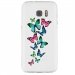 TPU0GALS7PAPILLONS - Coque souple pour Samsung Galaxy S7 SM-G930 avec impression Motifs papillons colorés
