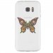 TPU0GALS7PAPILLONSEUL - Coque souple pour Samsung Galaxy S7 SM-G930 avec impression Motifs papillon psychédélique