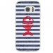 TPU0GALS7POISSON - Coque souple pour Samsung Galaxy S7 SM-G930 avec impression Motifs squelette poisson