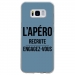TPU0GALS8APEROBLEU - Coque souple pour Samsung Galaxy S8 avec impression Motifs l'apéro recrute bleu
