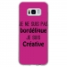 TPU0GALS8BORDELIQUEFUSHIA - Coque souple pour Samsung Galaxy S8 avec impression Motifs Je ne suis pas bordélique fushia