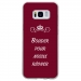 TPU0GALS8BOUDERBORDEAU - Coque souple pour Samsung Galaxy S8 avec impression Motifs Bouder pour mieux Régner bordeau
