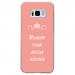 TPU0GALS8BOUDERROSE - Coque souple pour Samsung Galaxy S8 avec impression Motifs Bouder pour mieux Régner rose