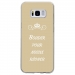 TPU0GALS8BOUDERTAUPE - Coque souple pour Samsung Galaxy S8 avec impression Motifs Bouder pour mieux Régner taupe