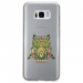 TPU0GALS8CHOUETTE - Coque souple pour Samsung Galaxy S8 avec impression Motifs chouette psychédélique