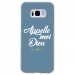 TPU0GALS8DIEUBLEU - Coque souple pour Samsung Galaxy S8 avec impression Motifs Appelle moi Dieu bleu