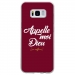 TPU0GALS8DIEUBORDEAU - Coque souple pour Samsung Galaxy S8 avec impression Motifs Appelle moi Dieu bordeau
