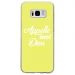 TPU0GALS8DIEUJAUNE - Coque souple pour Samsung Galaxy S8 avec impression Motifs Appelle moi Dieu jaune