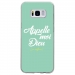 TPU0GALS8DIEUTURQUOISE - Coque souple pour Samsung Galaxy S8 avec impression Motifs Appelle moi Dieu turquoise