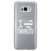 TPU0GALS8DRAPBREIZH - Coque souple pour Samsung Galaxy S8 avec impression Motifs drapeau Breton I Love Breizh