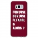 TPU0GALS8FUMEUSEBORDEAU - Coque souple pour Samsung Galaxy S8 avec impression Motifs fumeuse et alors bordeau