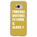 TPU0GALS8FUMEUSEOR - Coque souple pour Samsung Galaxy S8 avec impression Motifs fumeuse et alors or
