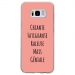 TPU0GALS8GENIALEROSE - Coque souple pour Samsung Galaxy S8 avec impression Motifs Chiante mais Géniale rose