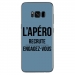 TPU0GALS8PLUSAPEROBLEU - Coque souple pour Samsung Galaxy S8 Plus avec impression Motifs l'apéro recrute bleu