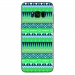 TPU0GALS8PLUSAZTEQUEBLEUVER - Coque souple pour Samsung Galaxy S8 Plus avec impression Motifs aztèque bleu et vert