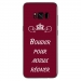 TPU0GALS8PLUSBOUDERBORDEAU - Coque souple pour Samsung Galaxy S8 Plus avec impression Motifs Bouder pour mieux Régner bordeau