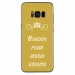 TPU0GALS8PLUSBOUDEROR - Coque souple pour Samsung Galaxy S8 Plus avec impression Motifs Bouder pour mieux Régner or