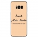 TPU0GALS8PLUSCHIANTEBEIGE - Coque souple pour Samsung Galaxy S8 Plus avec impression Motifs Avant, j'étais chiante beige